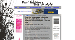 Desktop Screenshot of kurtcobainssuicidenote.com